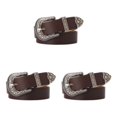 thumbnail image 2 of Guardoinrt Ceintures en Faux Cuir avec Boucle Sculptée pour Femmes Jeans Robe Type Café 3Set, 2 of 6