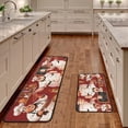 thumbnail image 2 of Kitchen Mats for Floor Kitchen Rugs Sets of 2 Non Slip Washable Brown Coffee Kitchen Rugs Anti Fatigue 47x17 Inch and 29x17, 2 of 6