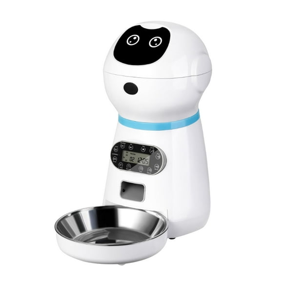 Alimentador automático para mascotas, dispensador temporizado de comida para perros y para alimentos secos, control de porciones programable de