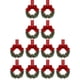 thumbnail image 1 of Corona Navideña Pequeña 1/4 Piezas Minicorona para Gabinete 11 8 Pulgadas (12 Piezas), 1 of 9