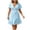 Sky Blue, variant on VBVC Women's Ombre V Neck Tie Waist Midi Dress , Sleeveless A Line Dress For Women , Ladies' Summer Casual Party Dress with Pockets,Blue,S-5XL