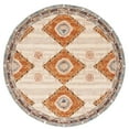 thumbnail image 4 of SAFAVIEH Aspen Flor Geometric Area Rug, Brown/Blue, 10' x 14', 4 of 7
