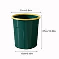 thumbnail image 3 of TERGAYEE Trash Can Kitchen Trash Can Hollow Paper Cans and Convenient Lidless Living Room Bedroom Household Plastic Trash Cans with Pressure Ring, 3 of 6