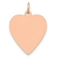 thumbnail image 1 of 14K Rose Gold Charm Pendant 25 mm 18 Polished Heart Shaped Disc, 1 of 2