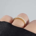 thumbnail image 3 of vylahjewellery Half Eternity Moissanite Anniversary Ring Vermeil Yellow Gold Engagement Ring for Women Elegant Princess Cut Diamond Wedding Customize Jewelry, 3 of 7