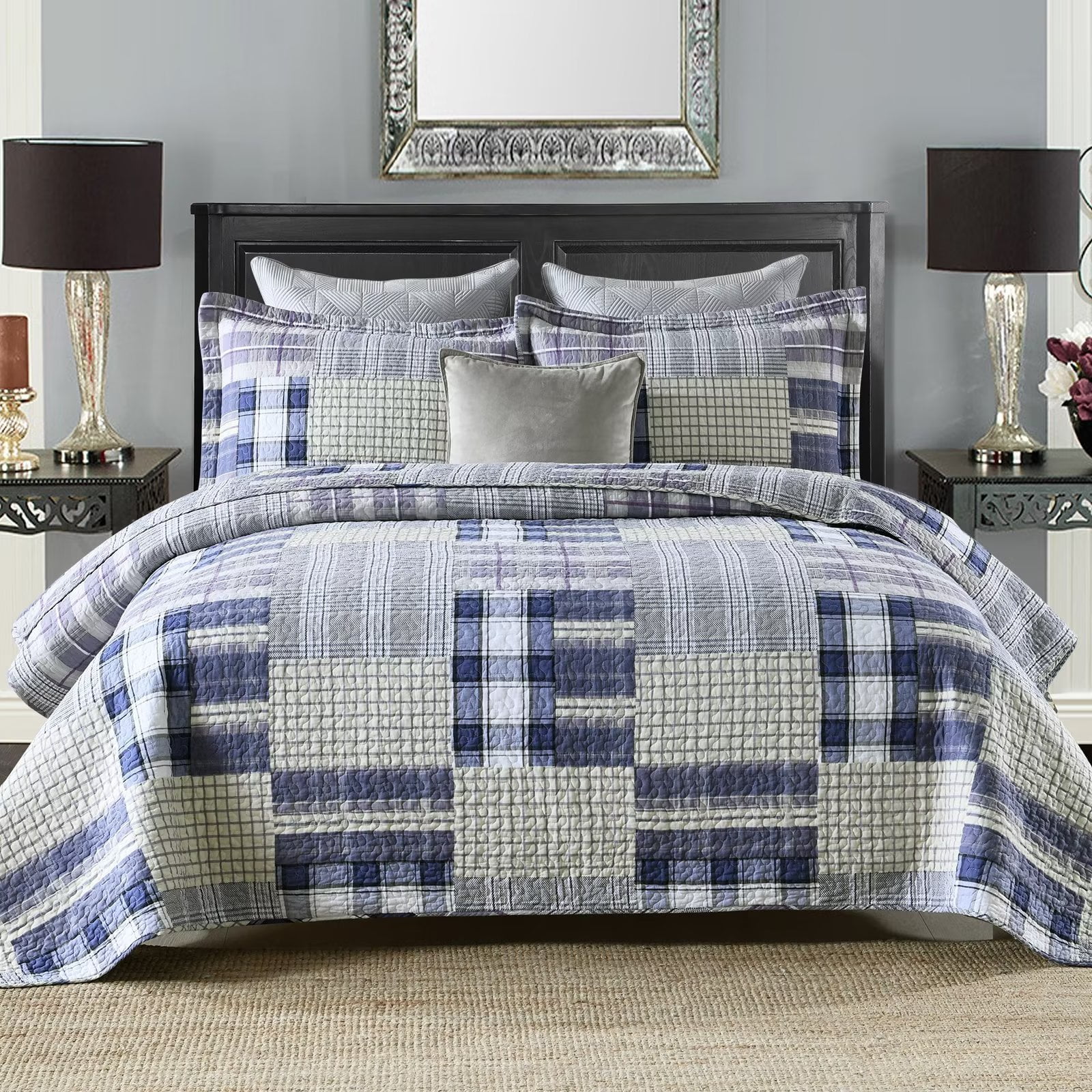 Bedduvit Cotton Quilt King Size 3 Pieces 100 Cotton Lightweight Soft