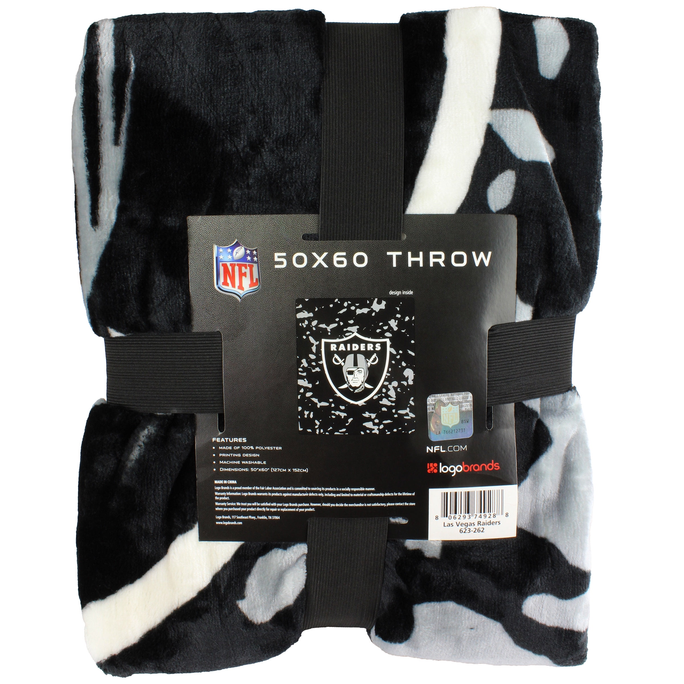 NFL Established Las Vegas Raiders Personalized 50x60 Plush Fleece Blanket