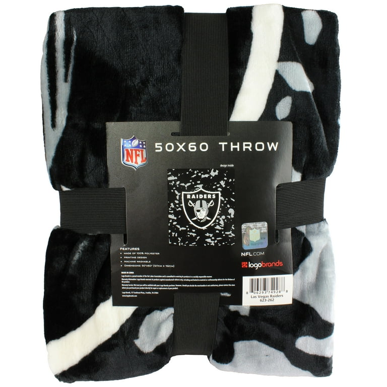 Las Vegas Raiders 50 x 60 Teen Adult Unisex Comfy Throw Blanket