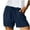 Blue-1, variant on Shorts for Women 2026 Summer Elastic High Waist Drawstring Relaxed Fit Casual Shorts with Pockets