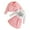 Pink, variant on Sngxgn Toddler Girl Fall Winter Outfits Puff Sleeve Tops Skirt Set Kids Fashion Clothes(Pink,3Y)