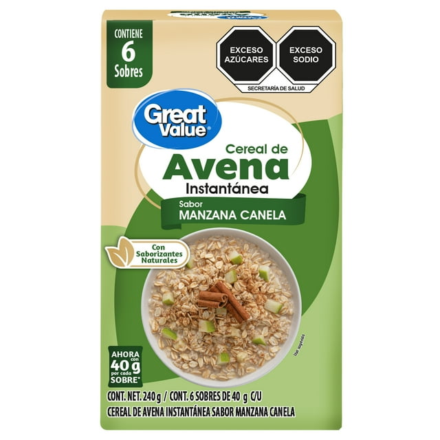 Avena instantanea GV sabor manzana y canela 240g