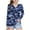 Blue, variant on CLOISE Vintage Tees for Boys Girls Kids V Neck Camouflage Long Sleeve Pullover Casual Vacation Clothes Blue 3T