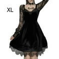 thumbnail image 4 of Vestido largo hasta la rodilla de verano Sonducket para mujer Negro con cuello en V, 4 of 6