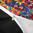 thumbnail image 4 of jejeloiu Psychedelic Floral Duvet Cover King For Men Women,Mandala Print King Bedding,Rainbow Multi,Black Reversible,3 Pieces,1 Duvet Cover and 2 Pillowcases, 4 of 6