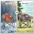 thumbnail image 5 of Slsy Oversized Heated Camping Chair, XXL Camo Folding Chair with 3 Heat Levels, 500lbs Capacity, Heavy Duty Steel, Cup Holder, Storage Bag, 5 of 9