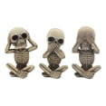 thumbnail image 3 of Ebros Gothic Whimsical See Hear Speak No Evil Baby Skeletons Statue Set Of 3, 3 of 5