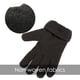 thumbnail image 3 of Guantes de Invierno Cálidos Ajustables Forrados de Lana Unisex (3 Pares Negros), 3 of 5