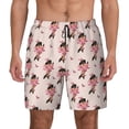 thumbnail image 2 of Goofa Dachshund Dog Heart Printed Men's Swim Trunks Board Shorts Quick Dry Mens Swimming Trunks with Compression Liner,Breathable Fit Hawaii Beach Shorts-X-Large, 2 of 9