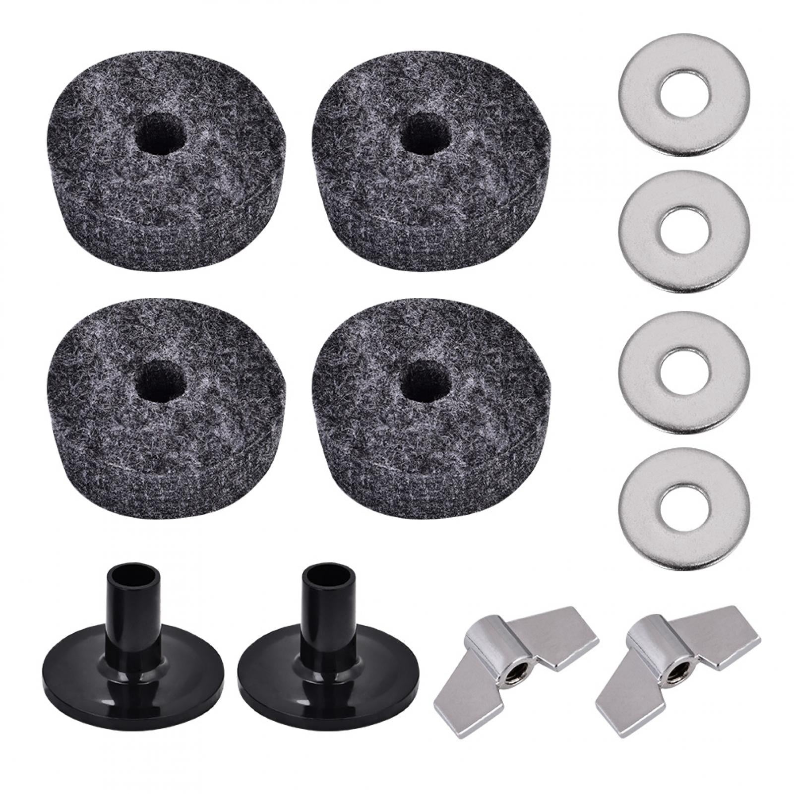 Lot De 8 Manchons De Cymbale En Plastique Noir - Accessoire Pour Batterie, étagère à Cymbales, Diam. Int. ~0.5cm