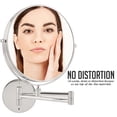 thumbnail image 4 of Espejo de maquillaje de pared OVENTE 9 con aumento de 1X/7X, 4 of 9