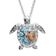 thumbnail image 3 of Collar Y Anillo Llamativo De Tortuga Mamá Te Ama Para Siempre Anillo De Dedo Con Microincrustaciones De Diamantes Conjunto De Collar Y Anillo De Tortuga Scienceny AP006761-04, 3 of 6