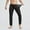 Black, variant on Simua Men's Yoga Fitness Semi-Transparent Cropped Pants - Breathable Workout & Casual Stretchable Athletic Trousers