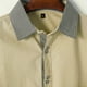thumbnail image 4 of Mens Manga Corta Botón Abajo Camisas Bolsillo de Cuello Turndown de Negocios, Moda Algodón/Blusa de Mezcla de Lino, 4 of 8