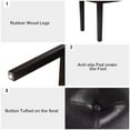 thumbnail image 5 of Giantex Table Bench, PU Leather Bench for End of Bed, Ottoman Bench for Hallway, Bedroom, Dining Room, Brown, 5 of 6