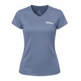 thumbnail image 1 of Playera Deportiva Wilson para Mujer Ultralight Cuello V Color Azul Talla M, 1 of 4