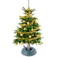 thumbnail image 4 of Gardenised Automatic Plastic Green Foot Pedal Christmas Tree Stand, 4 of 5