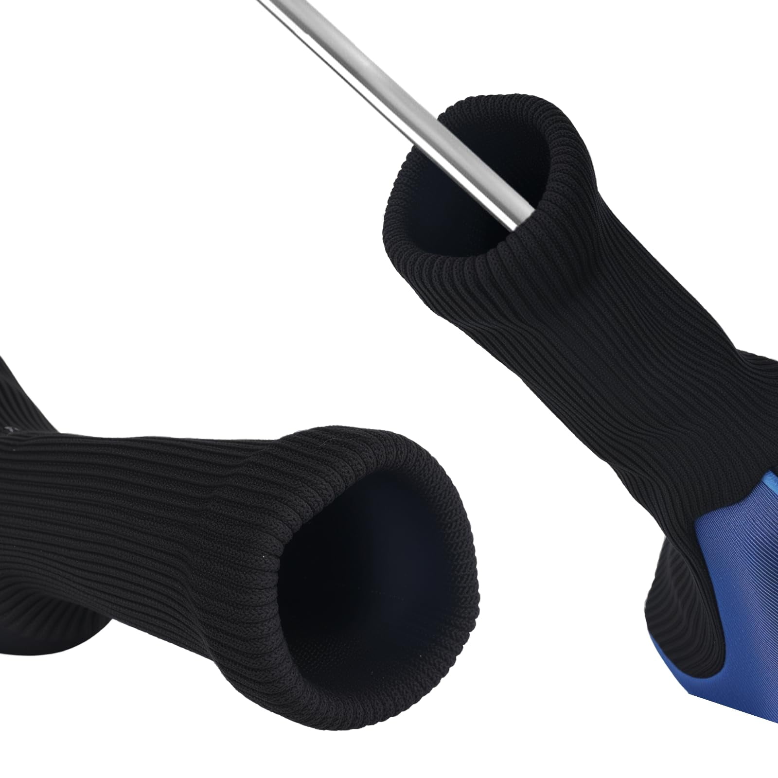 Golf Club Head Covers Set (3 Pieces) for Fairway Woods, Driver, and Hybrids - Long Neck Mesh Design with Interchangeable 3/4/5/6/7/X Number Tags - Golf Accessories for Men and Women