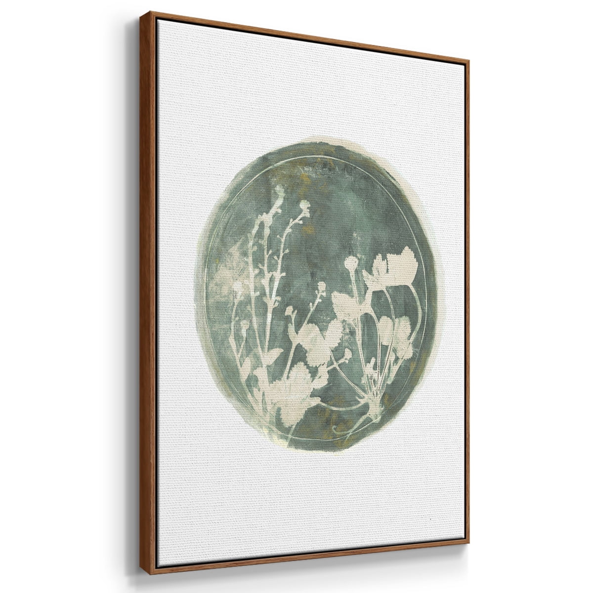 Strawberries and Forge I Framed Premium Gallery Wrapped Canvas - Ready to Hang - 25 x 37 - Walnut Floating Frame