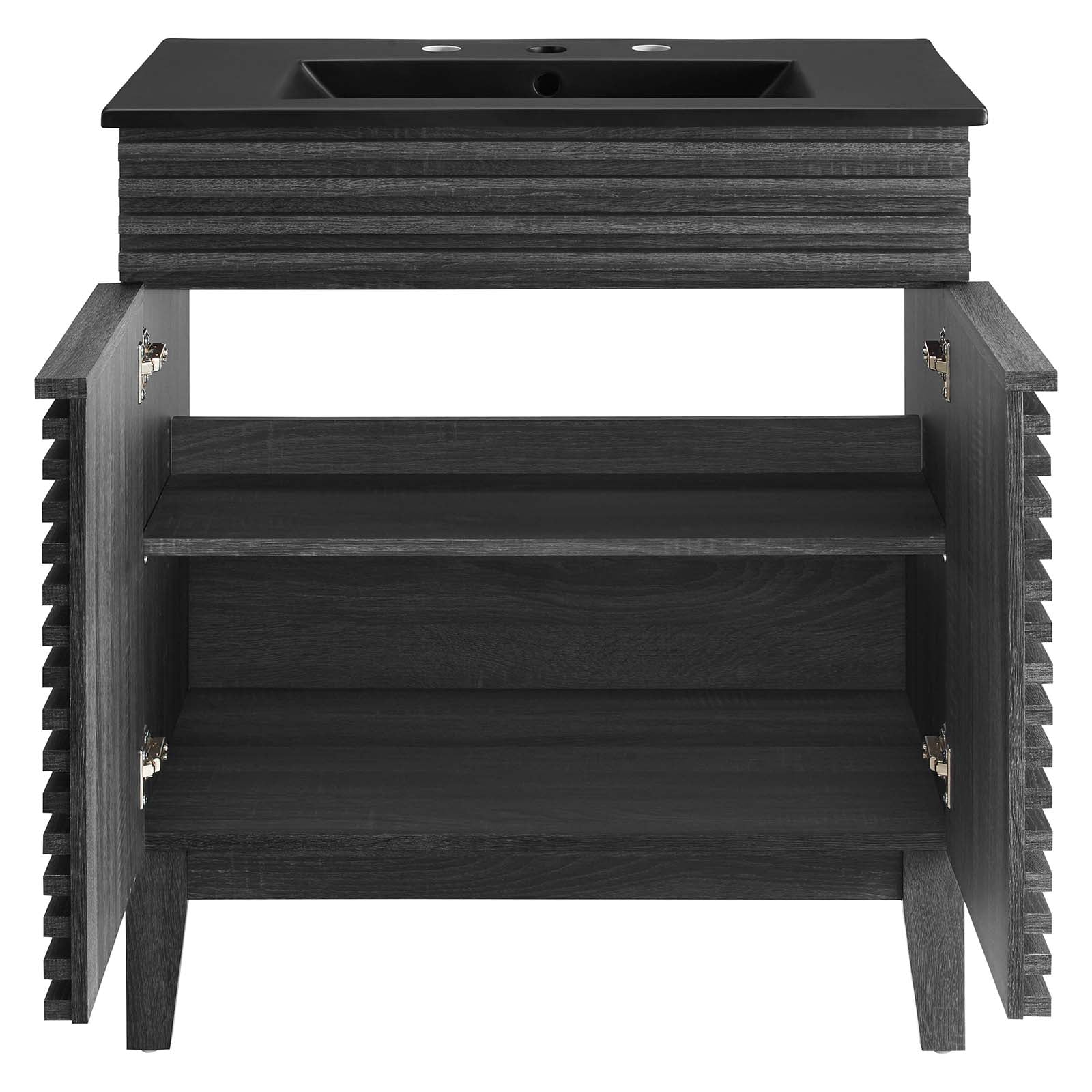 Modway Render 30" Bathroom Vanity in Charcoal Black