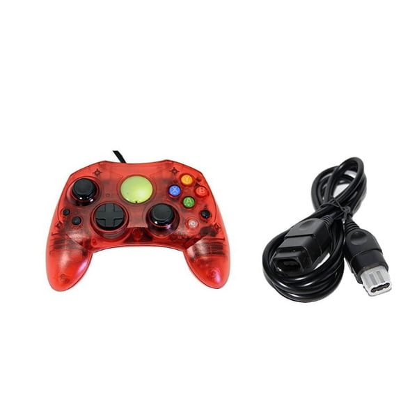 Red Xbox Original Controller Bundle Controller And Extension Cable By Mars Devices