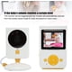 thumbnail image 4 of Monitor para bebés de 2,4 pulgadas con cámara Pantalla LCD Visión nocturna Teléfono inalámbrico para bebés 2,4G Control de voz Audio unidireccional para cuidado infantil(US), 4 of 5