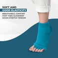 thumbnail image 2 of Happy Feet Toe Alignment Separator Socks, Prevent Foot Cramps and hammertoes, Toe Separator Massage Socks, 2 of 13