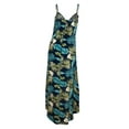 thumbnail image 2 of eVogues Plus Size Sleeveless High Low Dress Designer Print, 2 of 3