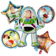 5 PCS Toy Story Balloon Party Supplies 30" Foil Balloons Baby Shower Birthday Party Decorations Buzz Lightyear Balloons