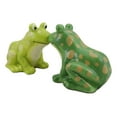 thumbnail image 4 of Ribbit Love Green Tree Frogs Toads Kissing Ceramic Salt And Pepper Shakers Set, 4 of 9
