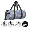 thumbnail image 3 of Balery Cute Fat Cat Bolsa de Gimnasio para Mujeres y Hombres, Bolsa de Viaje Impermeable, Bolsa de Fin de Semana con Compartimento para Zapatos y Bolsillo Húmedo, 3 of 6