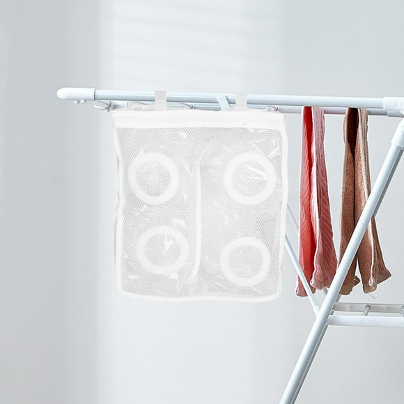 RUNROTOO Shoe Washer Bag White Net Fabric Drying 1Pack for Adults Business Trip