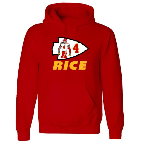 Rashee Rice Chiefs Logo Touchdown Hooded Sweatshirt Hoodie