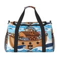 thumbnail image 1 of Fotbe Animals on Noah's Ark Bolsa de Viaje con Estampado, Bolsa de Fin de Semana para Mujer con Compartimento para Zapatos, Bolsa de Gimnasio con Bolsillo Húmedo, 1 of 7