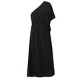 thumbnail image 4 of Sunloudy - Vestido de noche largo de verano para mujer, color sólido, sin espalda, con abertura alta, un hombro Sunloudy  S M L XL, 4 of 9