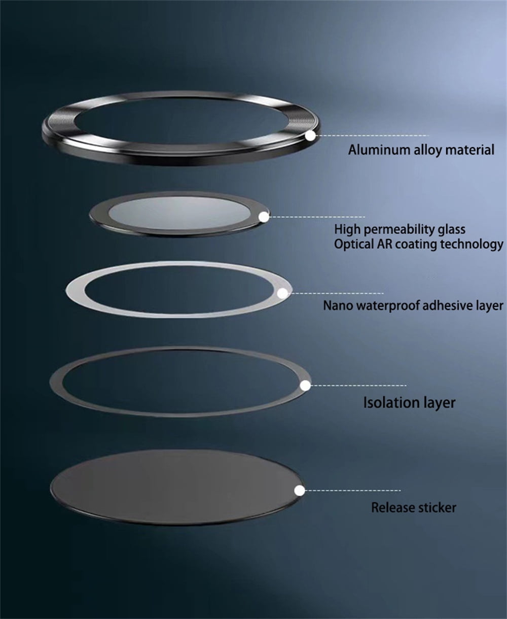 Camera Lens Protector Metal Glass Ring Cover For Samsung Galaxy S22 Ultra