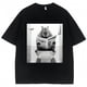 thumbnail image 2 of Camiseta estampada de Capybara para hombre y mujer, ropa de calle informal de gran tamaño, de manga corta, de algodón, a la moda, para baño, primavera y verano, 2 of 5