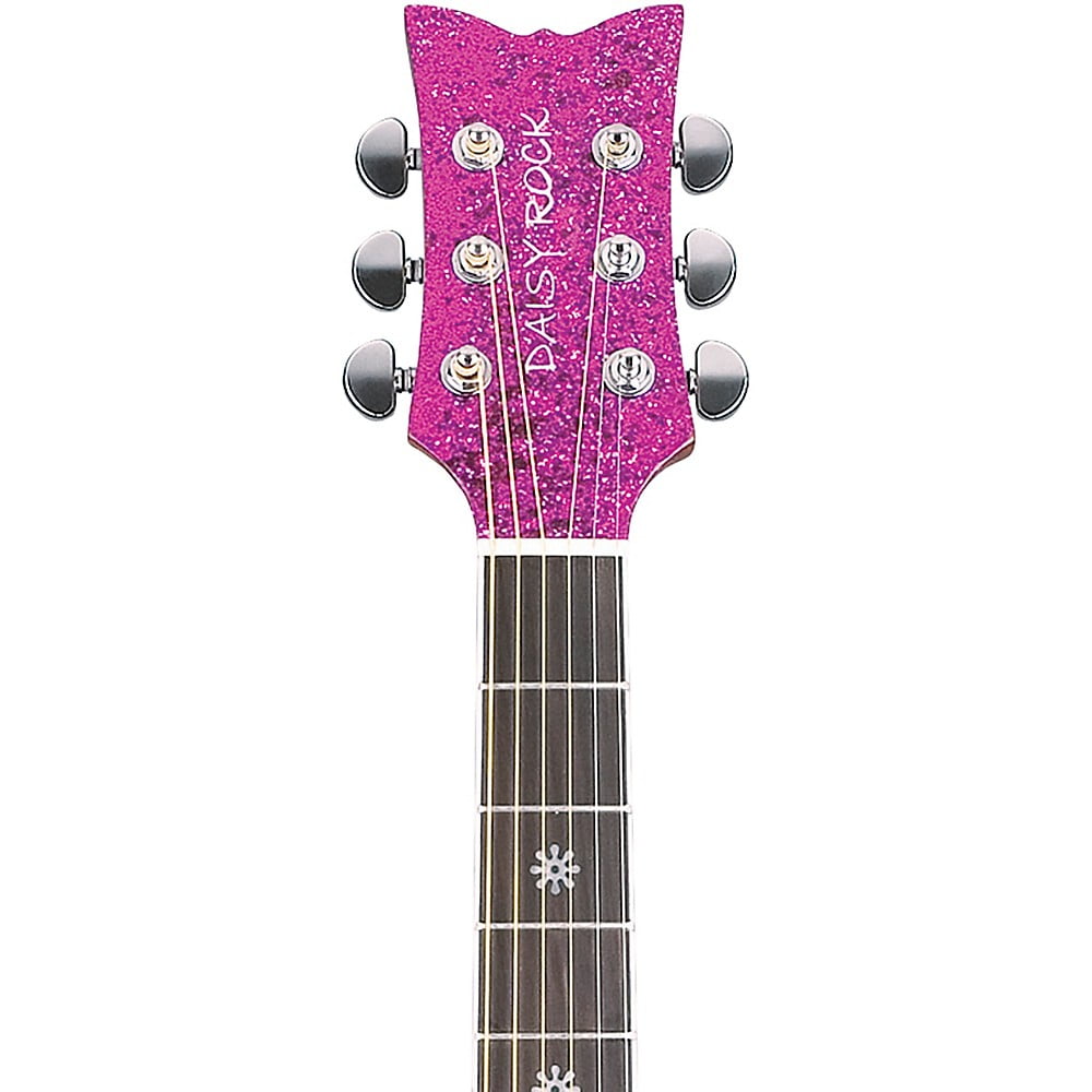 Rock Guitar Daisy Sparkle Pink Electric - | Acoustic Deep 0 Pixie