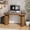 walnut-3, variant on Mid Century Modern Electric Standing Desk with Storage, 55x22 Small Sit Stand Adjustable Height Computer Desk for Home Office