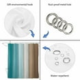 thumbnail image 5 of Aqua Brown Ombre Bathroom Shower Curtains with 12 Hooks Polyester Waterproof Shower Curtain for Stalls and Bathtubs Vintage Country Wooden Decorative Bathroom Privacy Curtain 54x78 Inches, 5 of 9