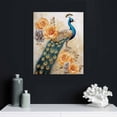 thumbnail image 4 of JRXY Canvas Prints Wall Art Framed Picture Painting of Colorful Peacock for Home Decoration - Single Panel for Living Room Wall Decor, 16x20 inch 16x20 in, 4 of 4